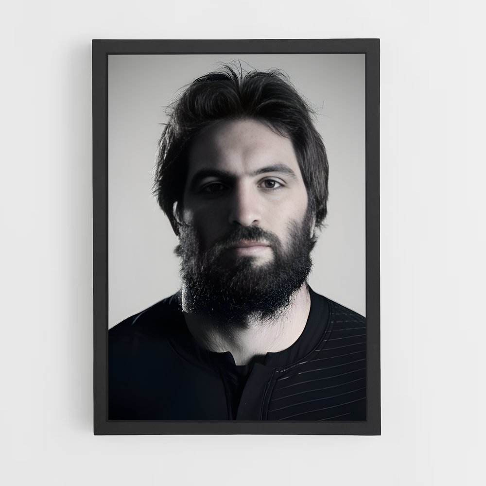 Poster Sam de whitelock – affiche Rugby (vue 2)